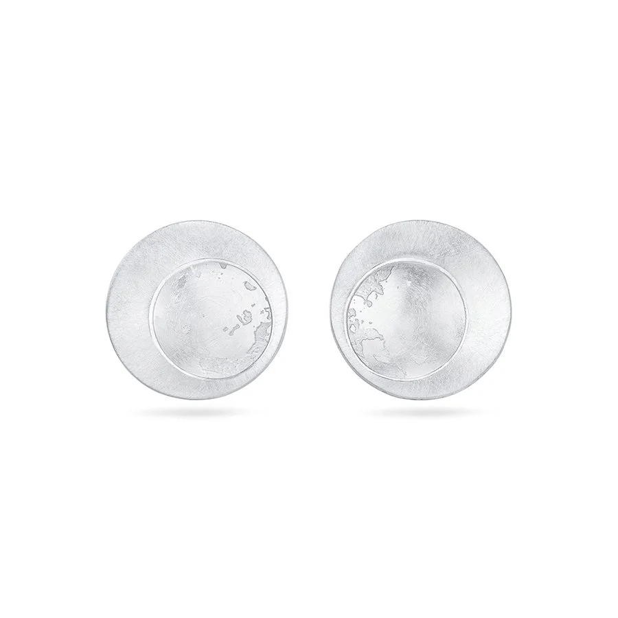 Satin Etch Studs by Hannah Souter