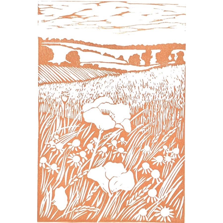 Summer Poppies (Peach) by Beth Knight