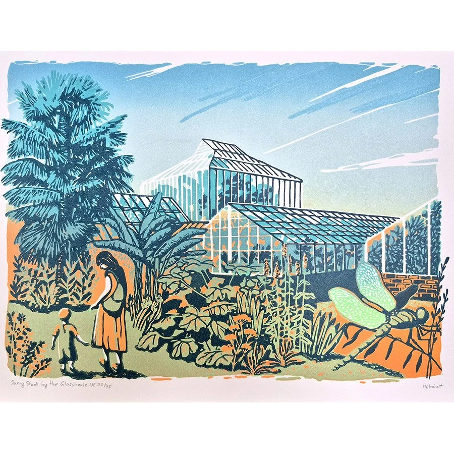 Sunny Stroll by the Glasshouse VE by Meliprints