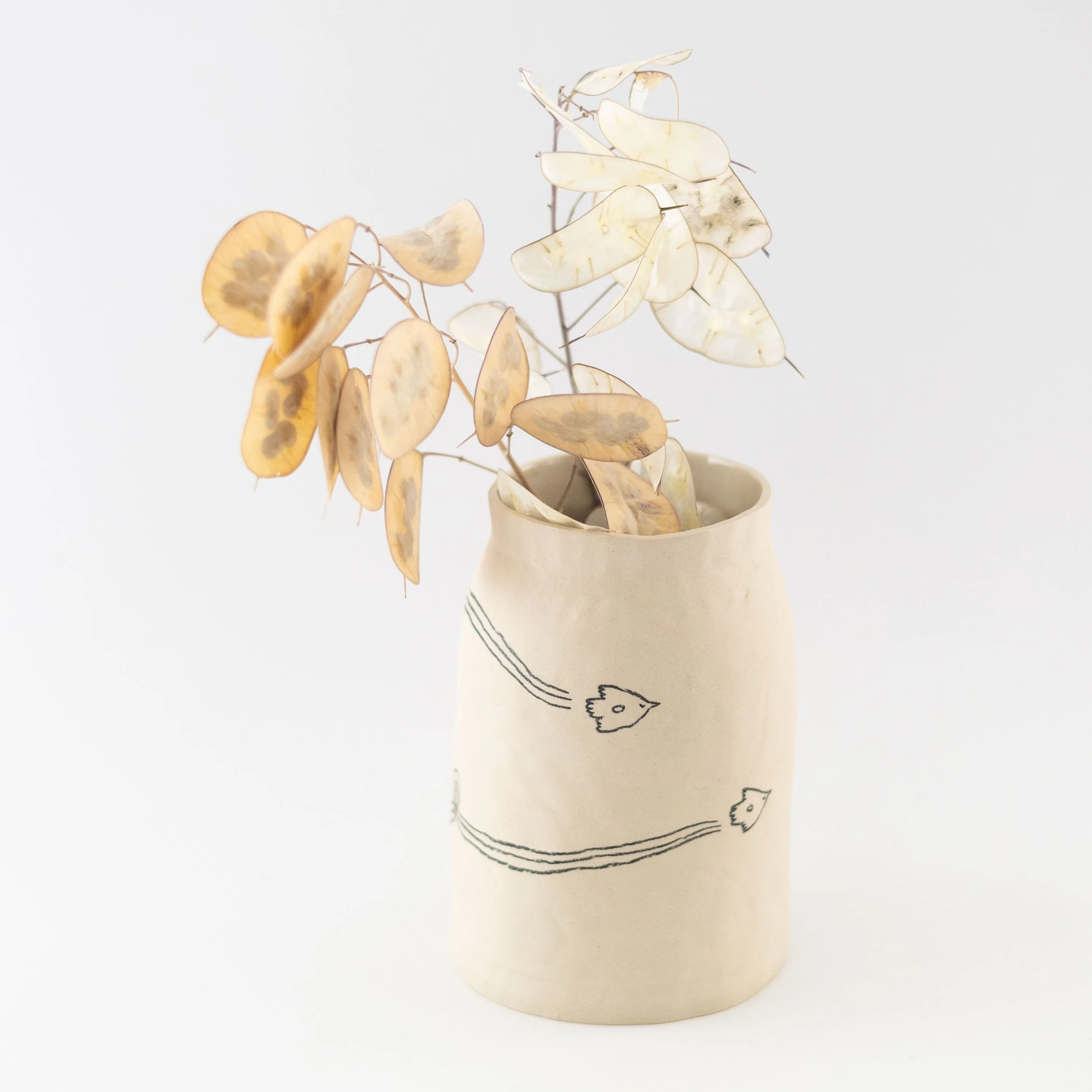 Short Bird Vase by  Martha Blanche Sidonie