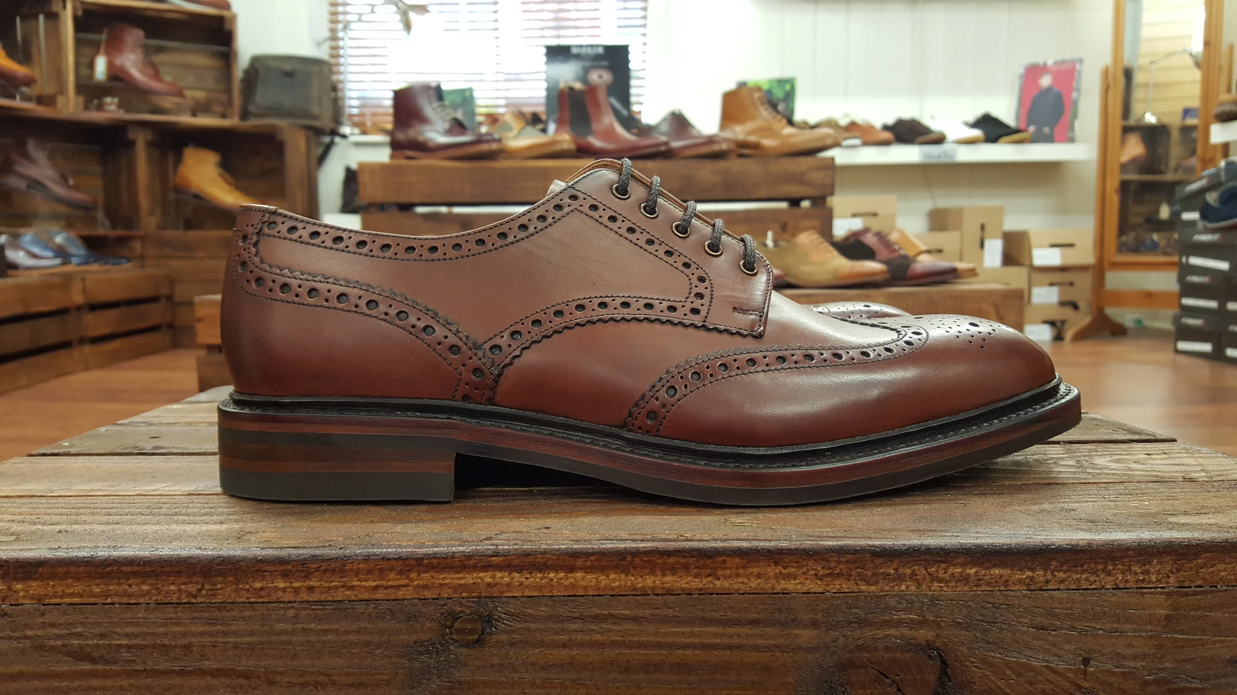 loake chester mahogany brogue