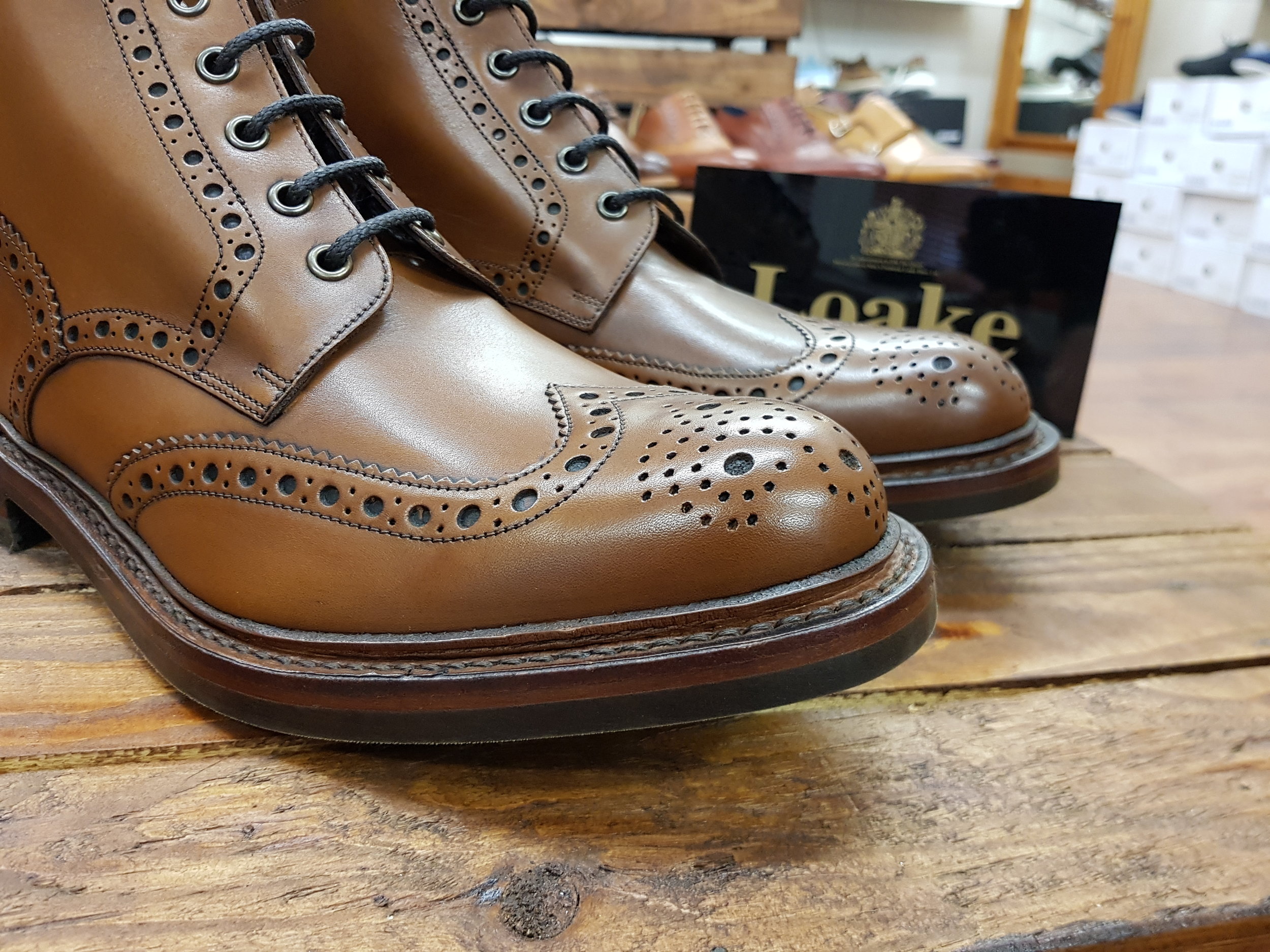 loake bedale dark brown