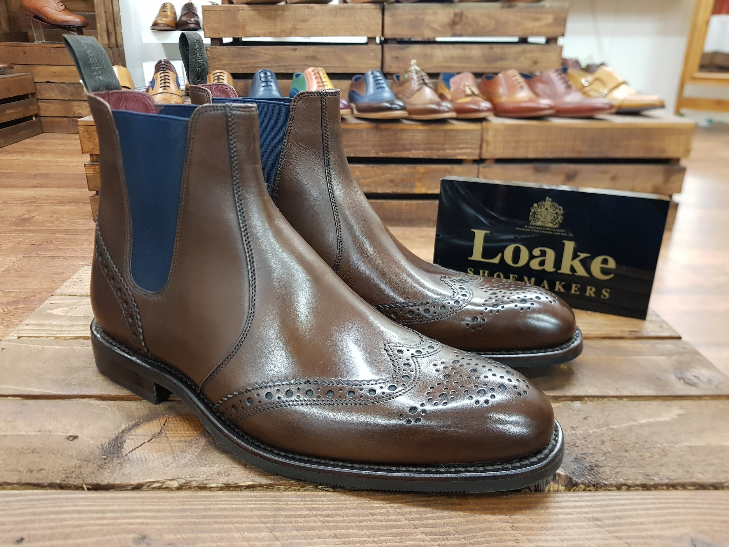 loake hoskins dark brown