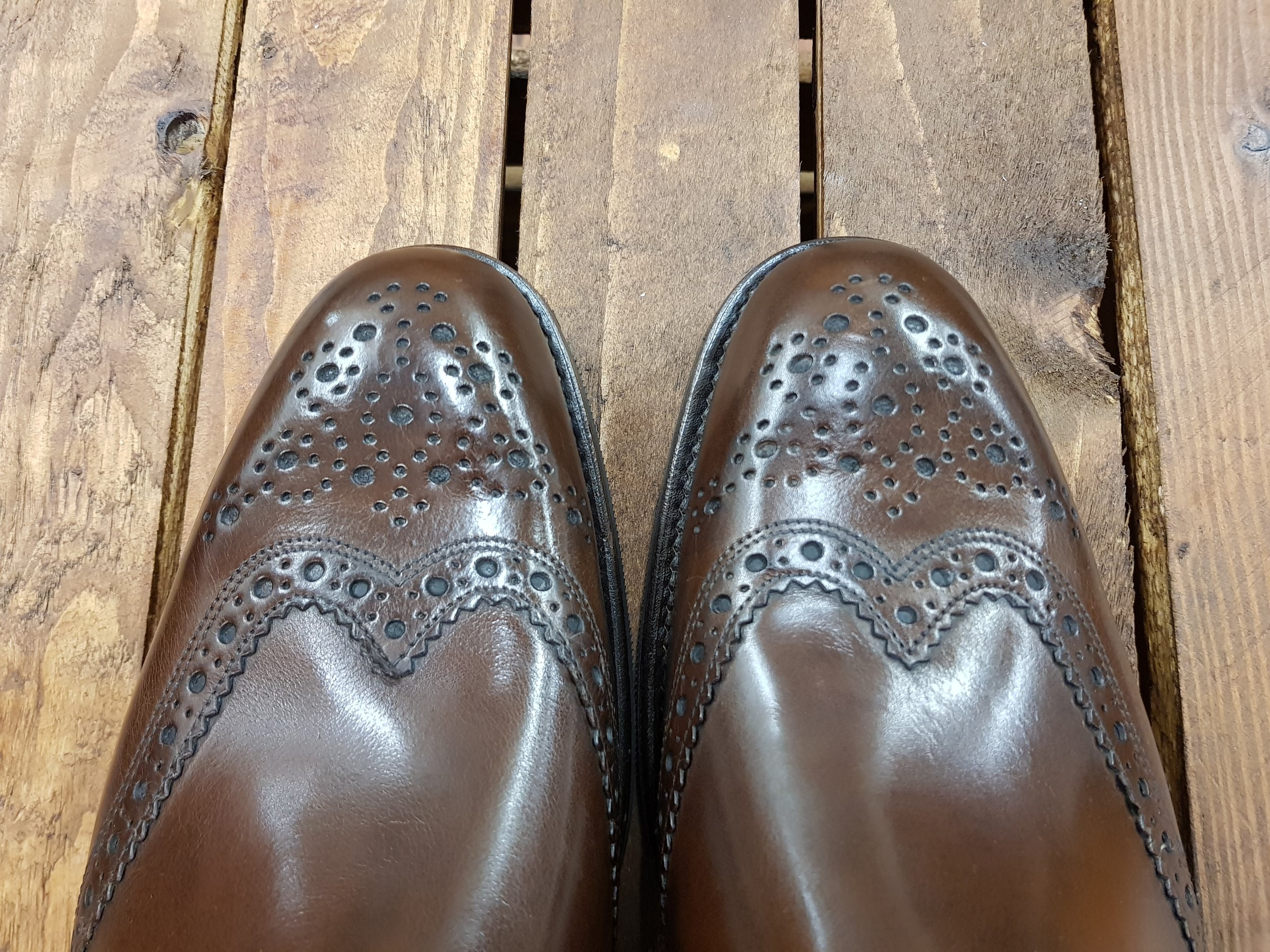 loake hoskins dark brown