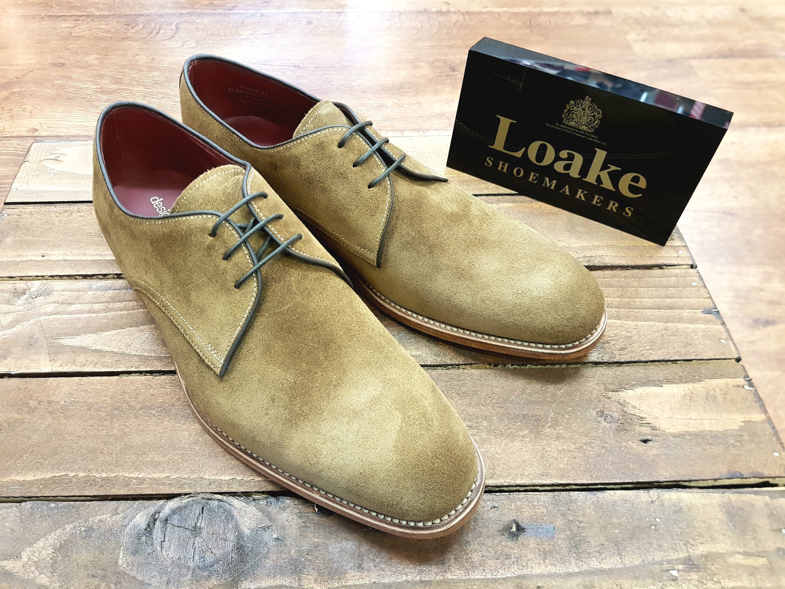 loake suede derby