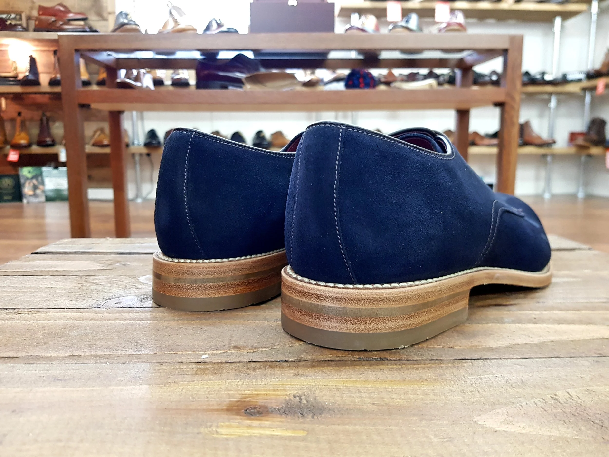 loake blue suede boots