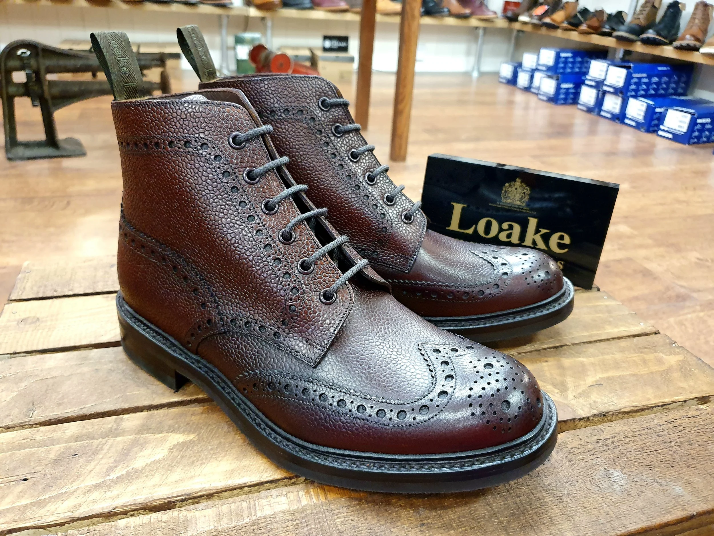 loake bedale boots oxblood