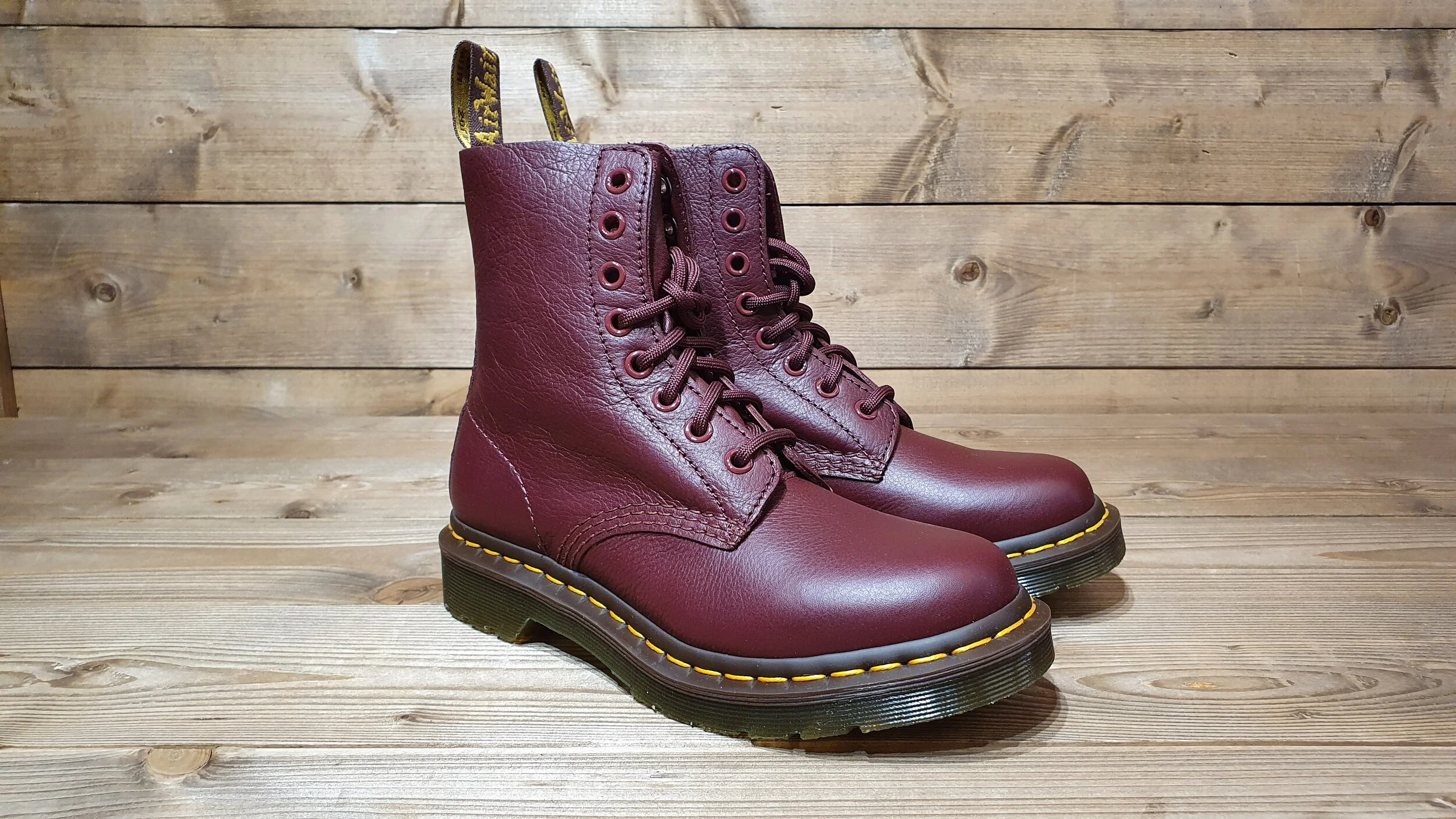 doc martens pascal virginia cherry red