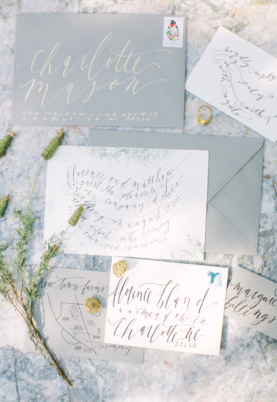 Wedding invitation suite Photo: Anna Naphtali Print : Carolina Bride : Inspired Design for a Bespoke Affair