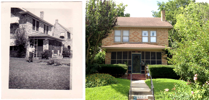 Above: 1824 Marshall – Then (early 1950s) and Now (2014).