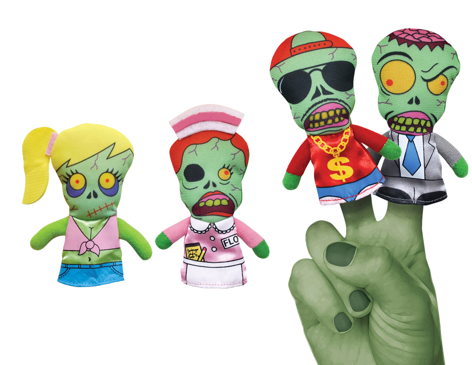 Zombie Finger Puppets