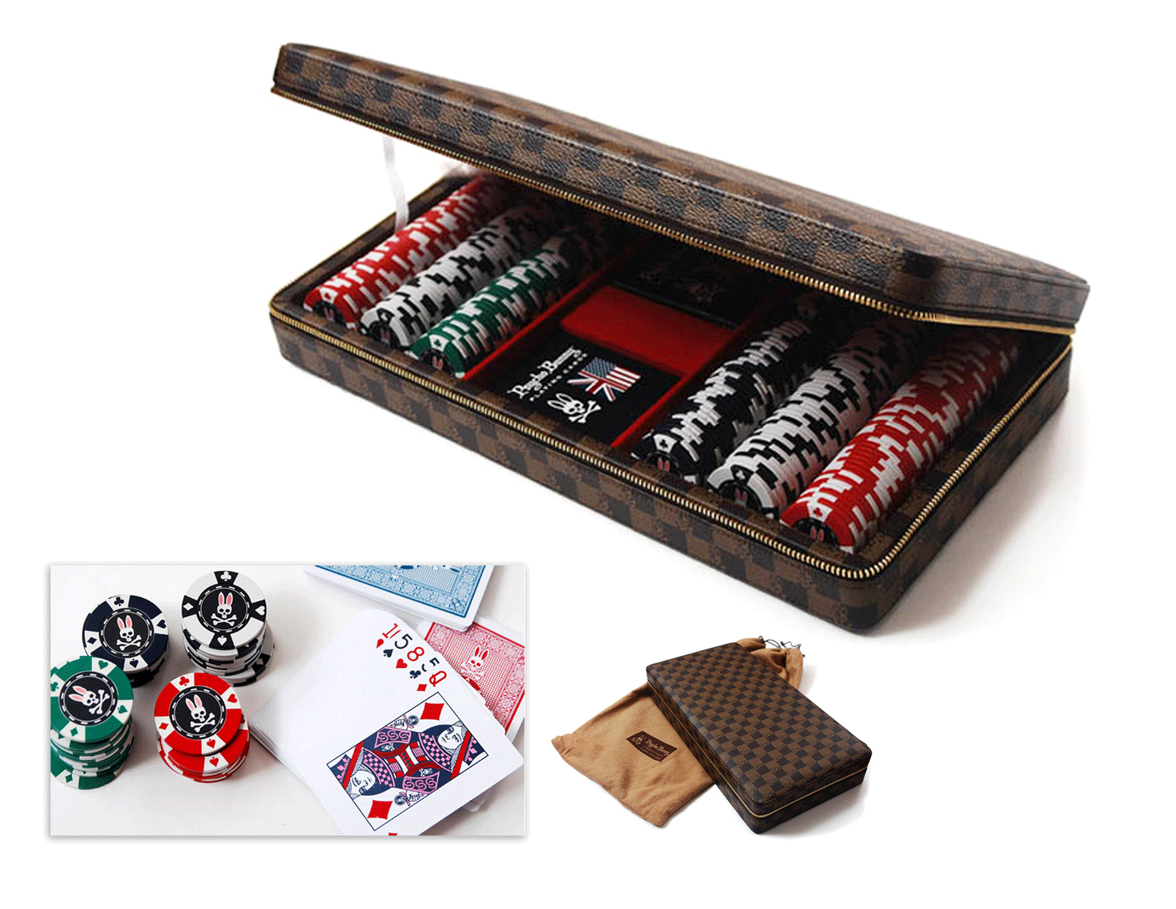 Psycho Bunny Custom Poker Set