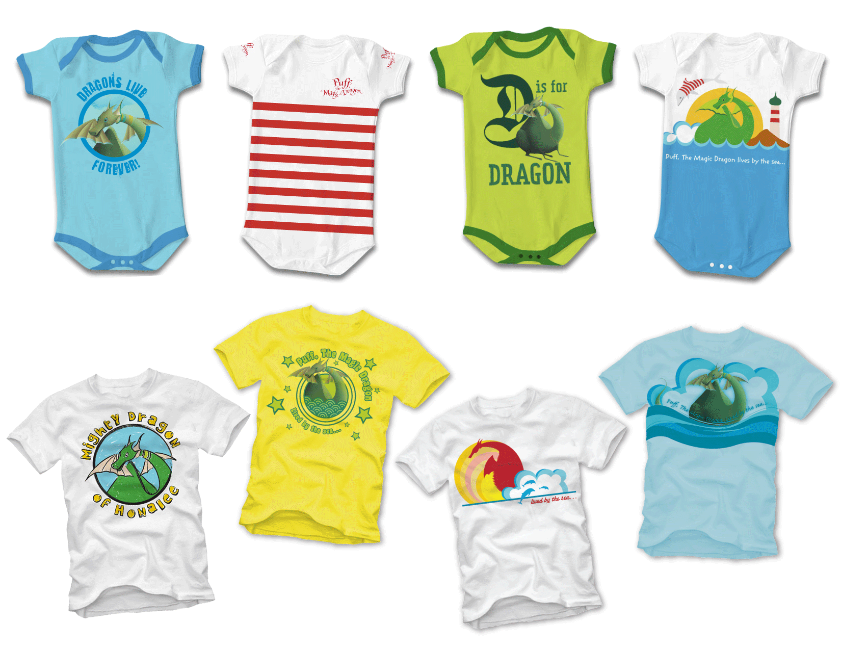 Puff the Magic Dragon Kids Apparel