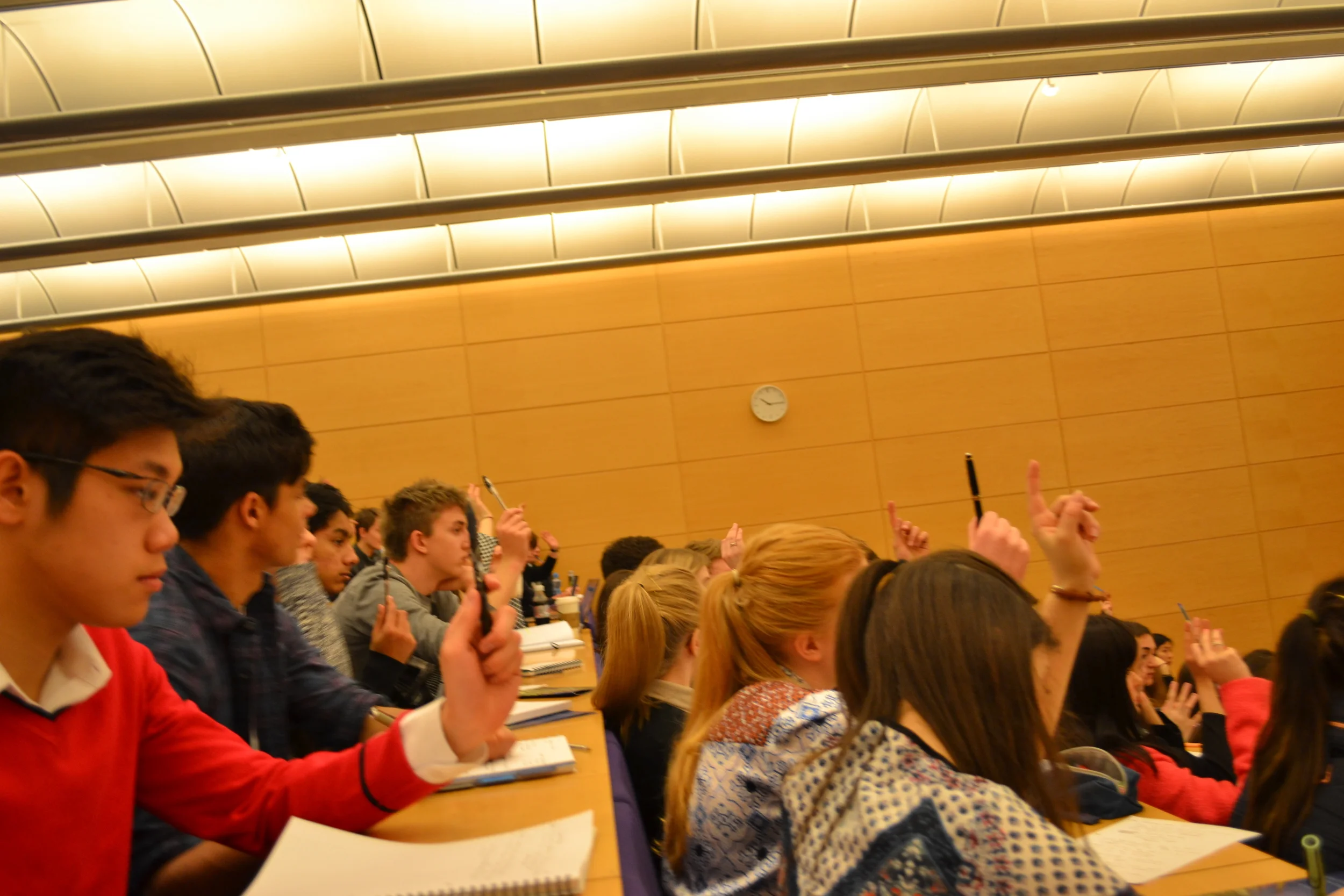 Students are given the chance the ask questions and interact during lectures and workshops.