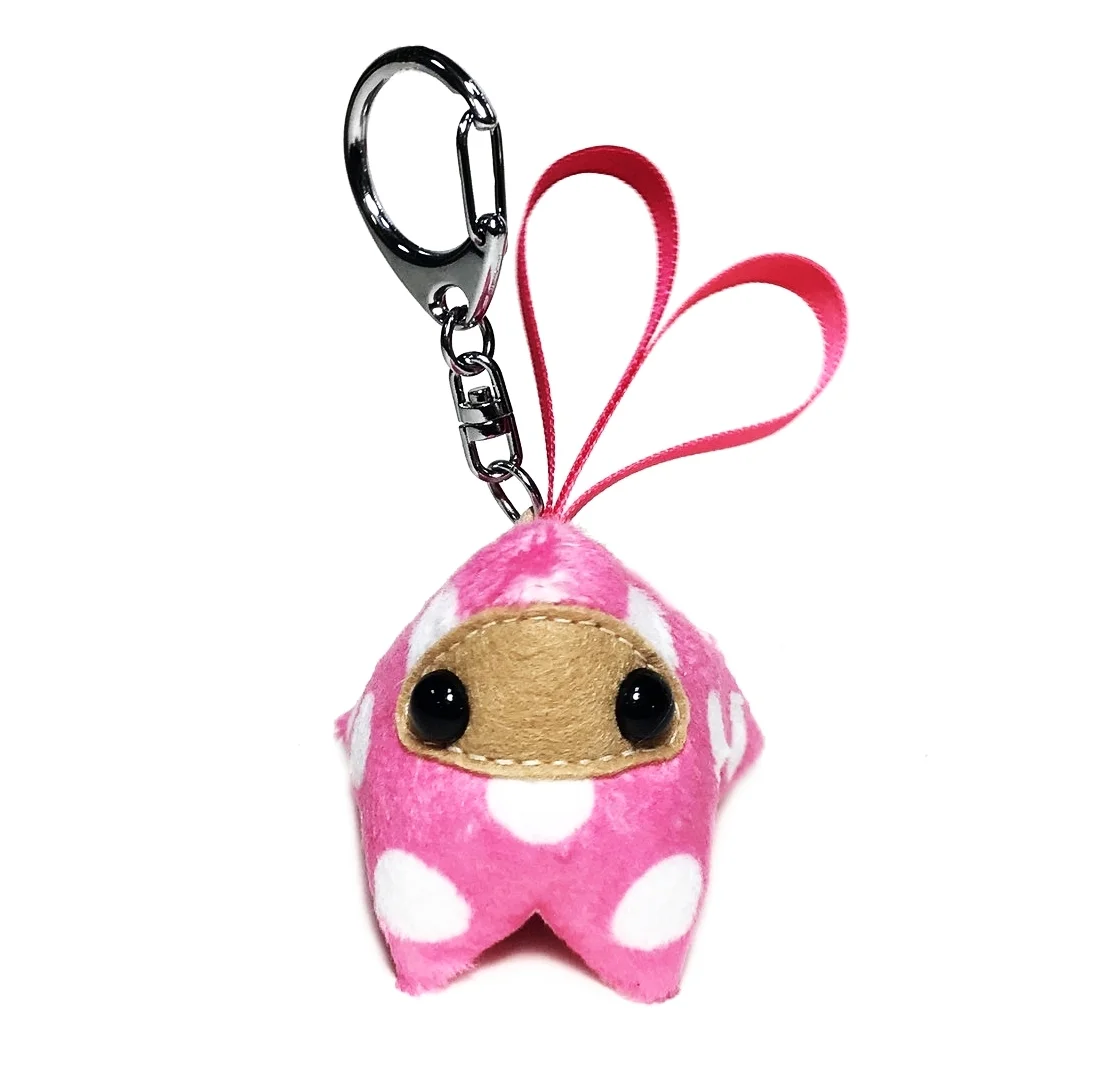 rbdm pink polka dot ninja bag clip 2.JPG