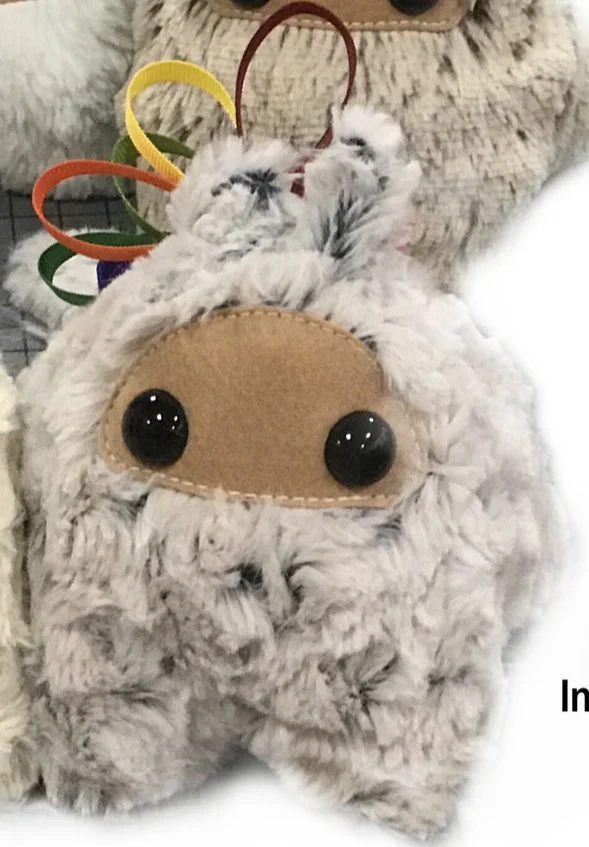 Snow Ninja Bunny Bun Bun (Indigo Cabbage Rose) - 3 Sizes