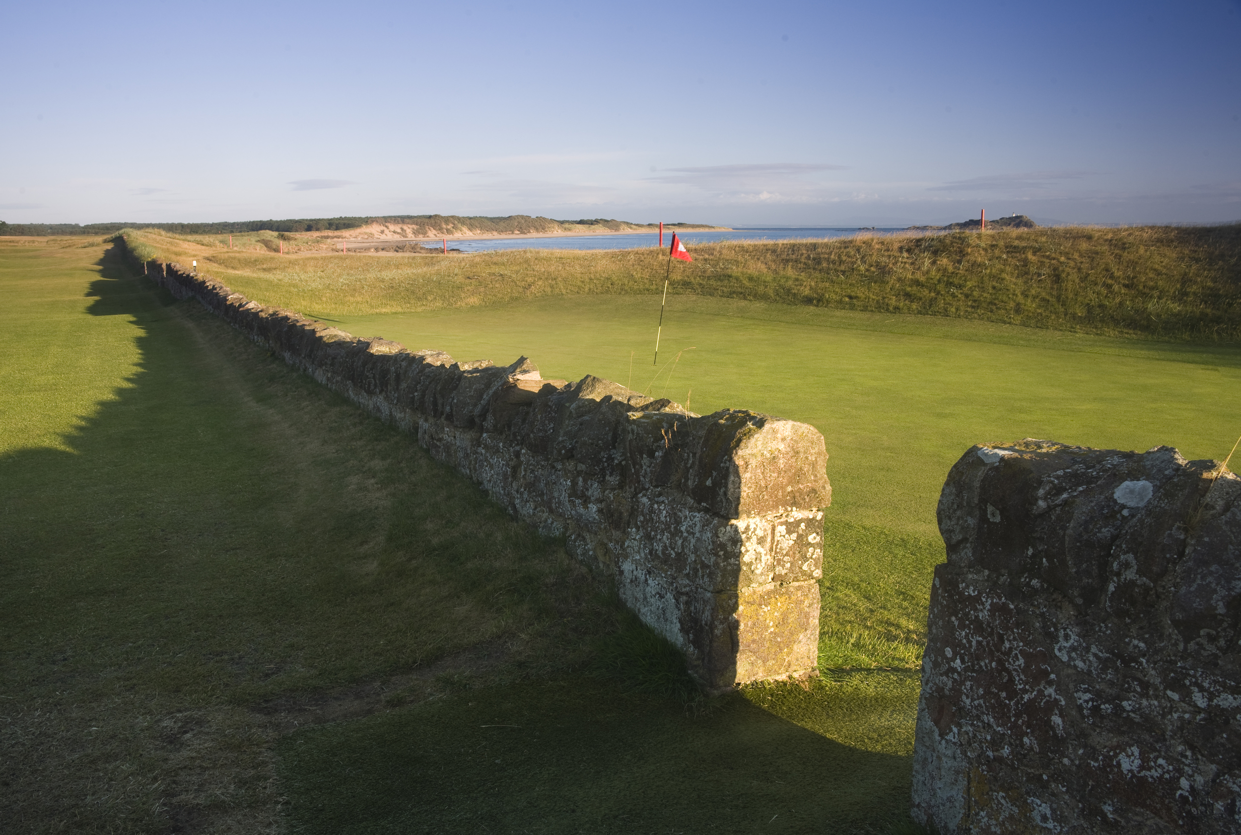 The Pit, 13th is one of Scotland's most unusual holes with the green tucked behind a small wall.