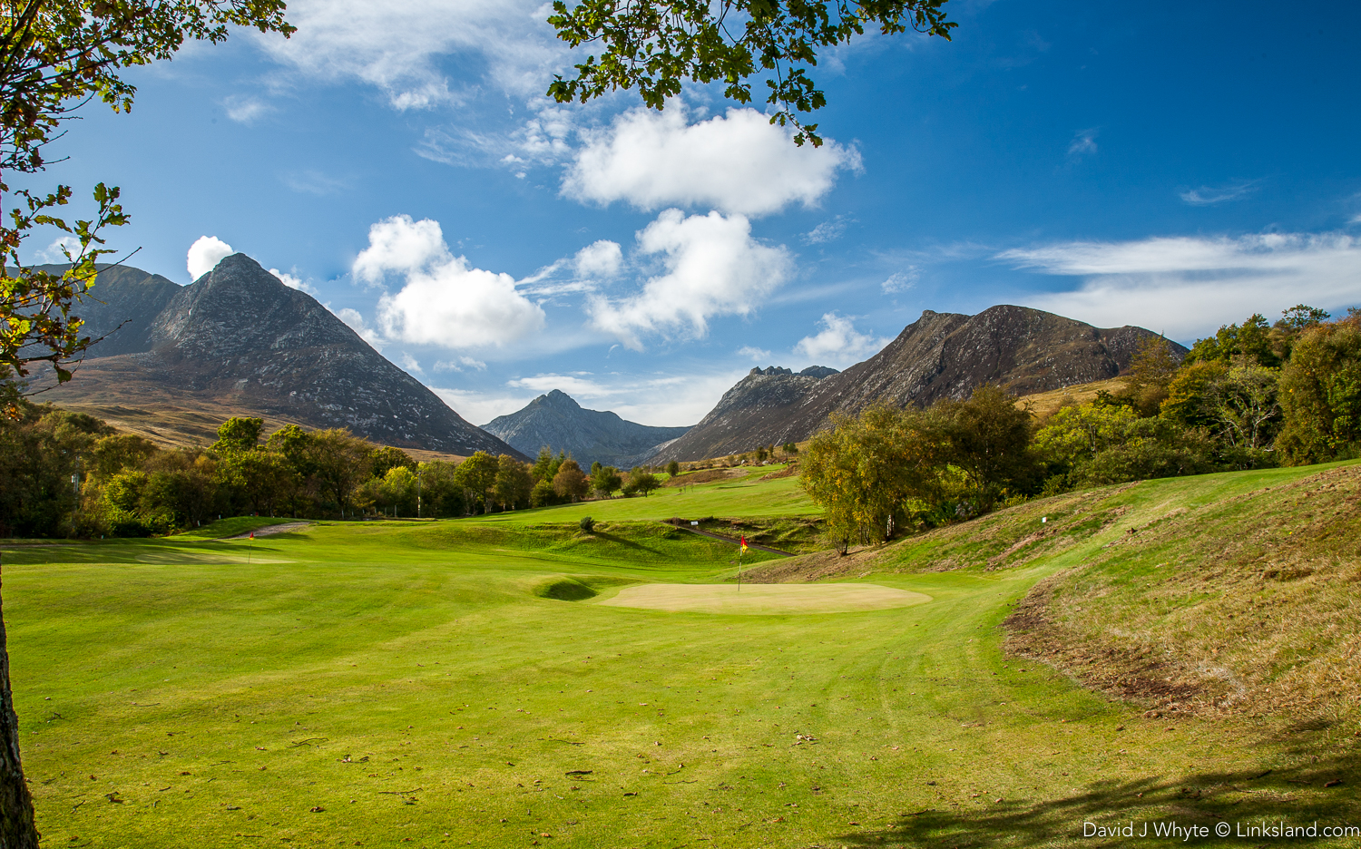 The greens might be small but the views are majestic at Corrie Golf Club on the east side of the island