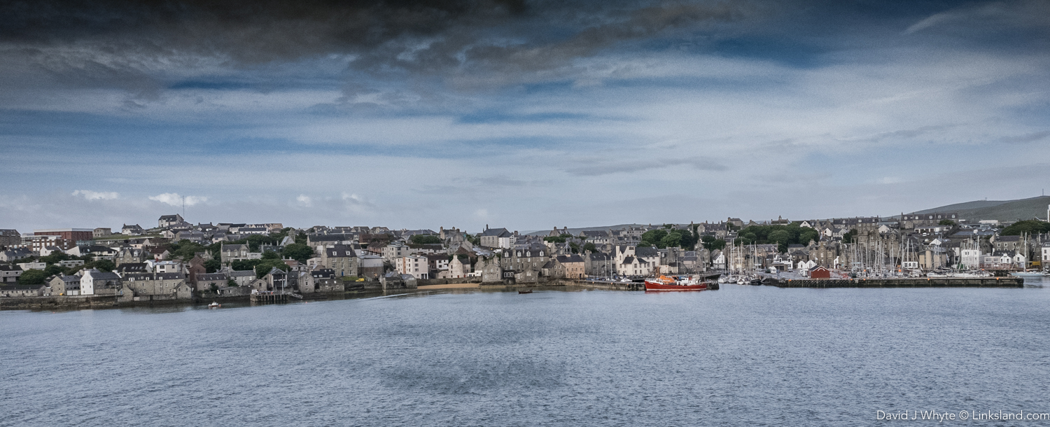 Northlink Ferry approaches Lerwick Harbour