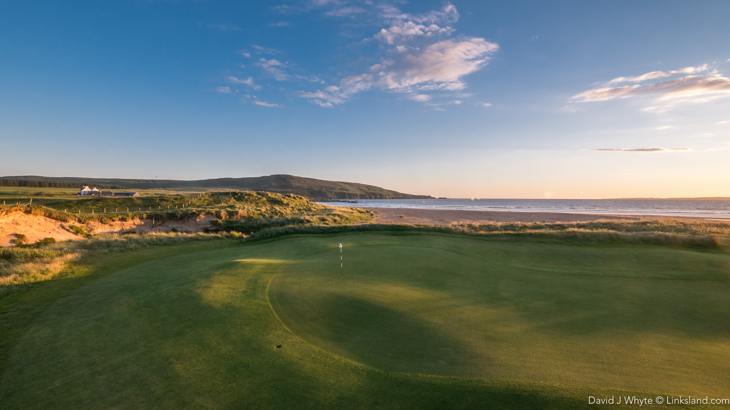The 2nd green has been pulled back closer to the burn and beach