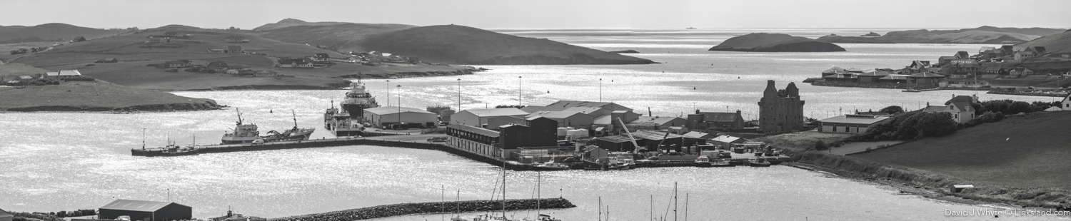 Scalloway's skyline is still dominated by its 16th century castle.