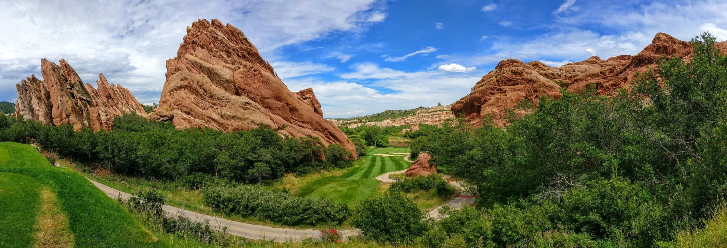 Arrowhead Golf Course, near Littleton, CO. This time I looked - next time I'll play