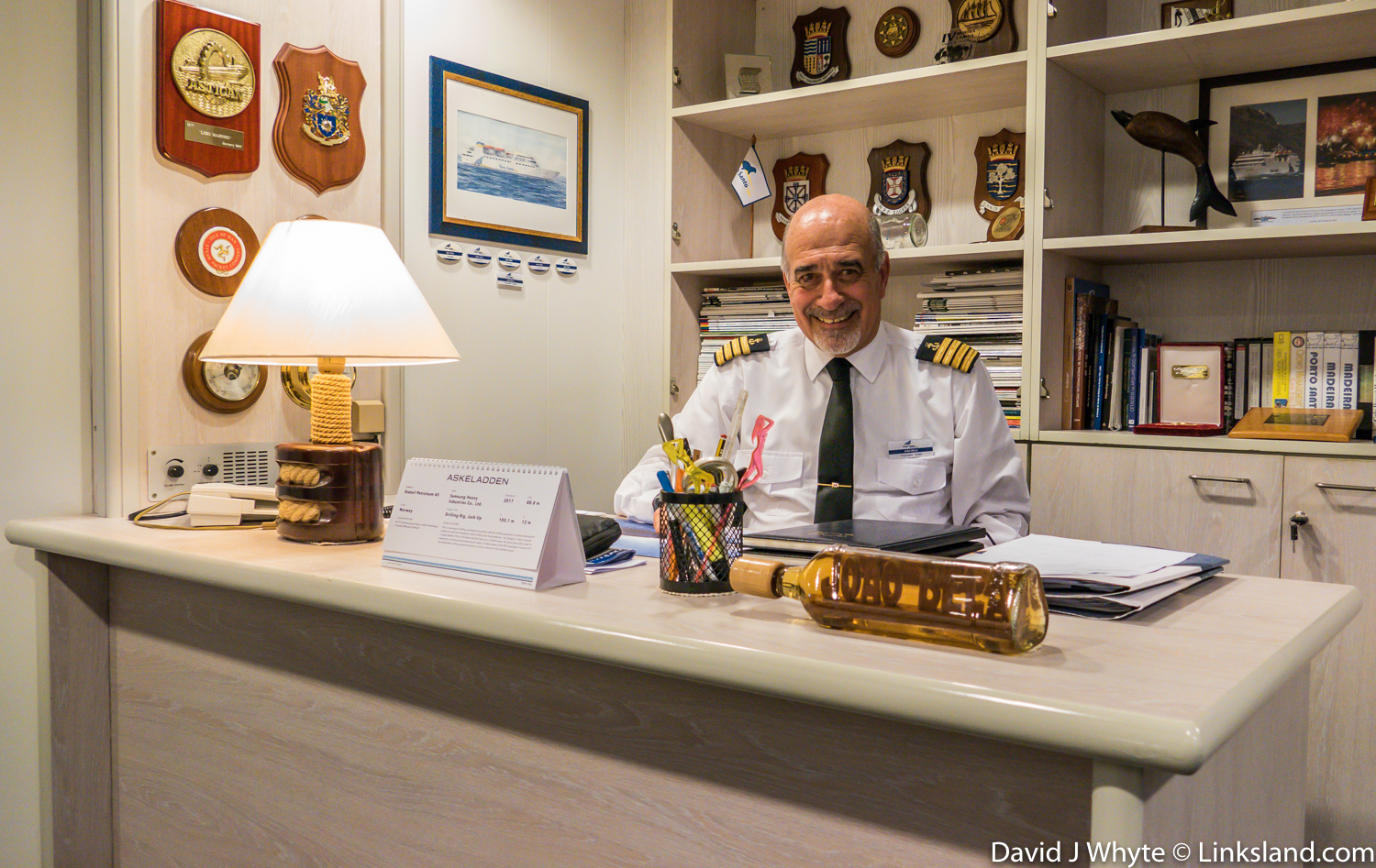 Porto Santo Line ship’s captain, Joao Bela