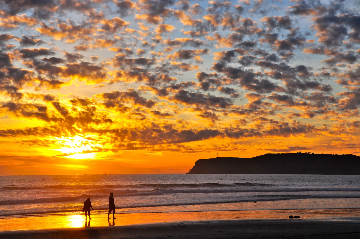 Coronado Beach at sunset