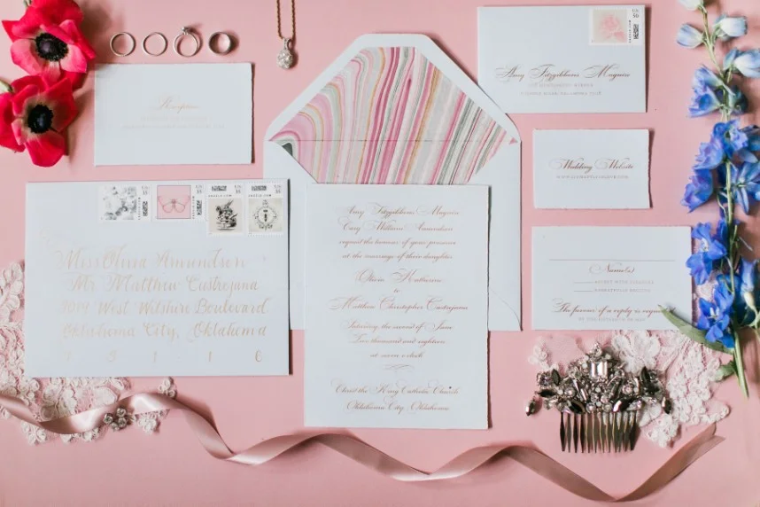 Calligraphy || Ink Stained Fingers Invitation Suite || By Invitation Only Photography || Sarah LIbby Photography