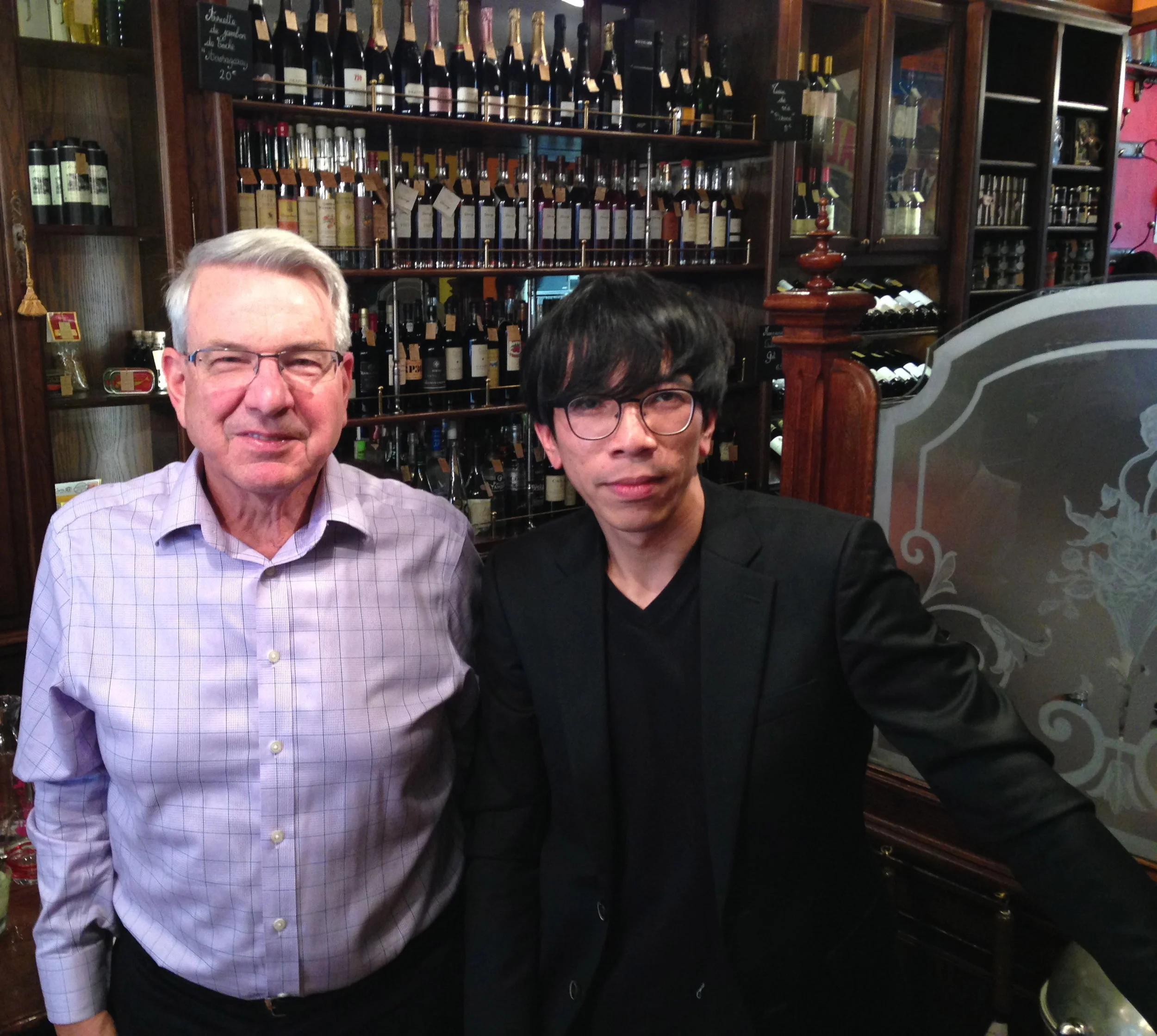 With Jonathan Culler at Les Papilles (Paris) on Mar 9, 2017