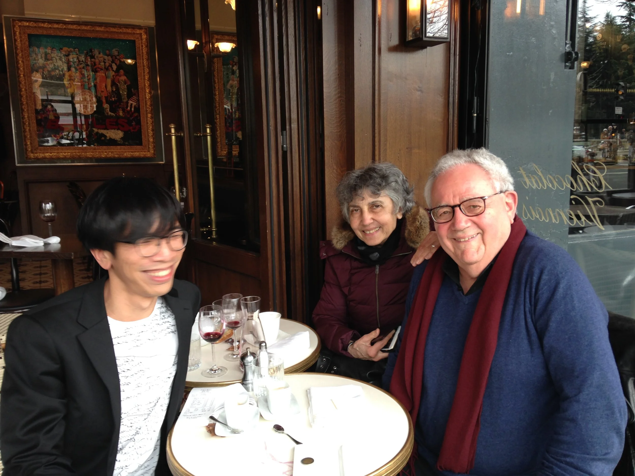 With Sam Weber and Arlette at Le Petit Médicis (Paris) on Mar 10, 2017