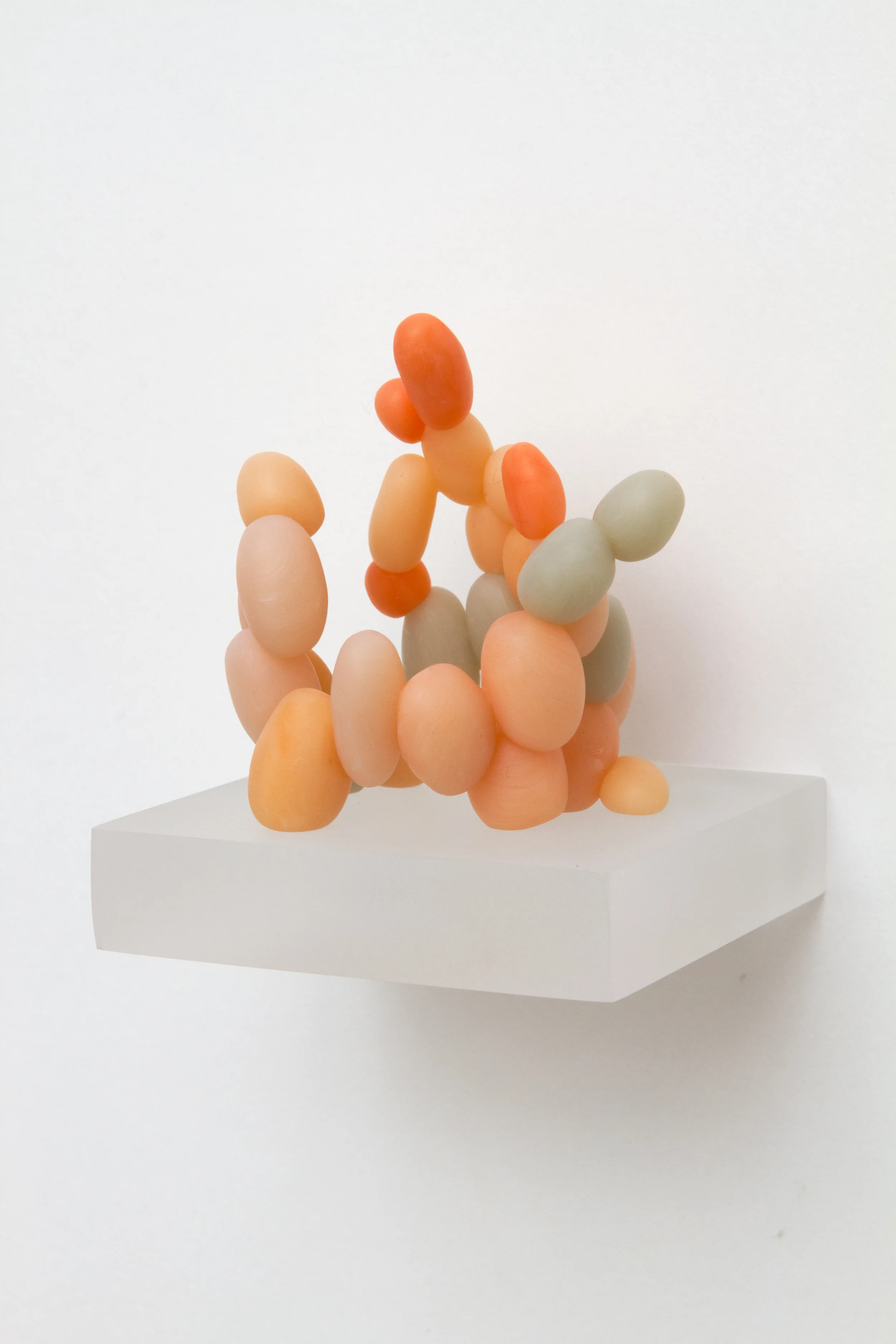  Untitled (Elemental 7)  2015 | Polymer, ink, acrylic base  3 ¾ “h X 3”w X 3” l 