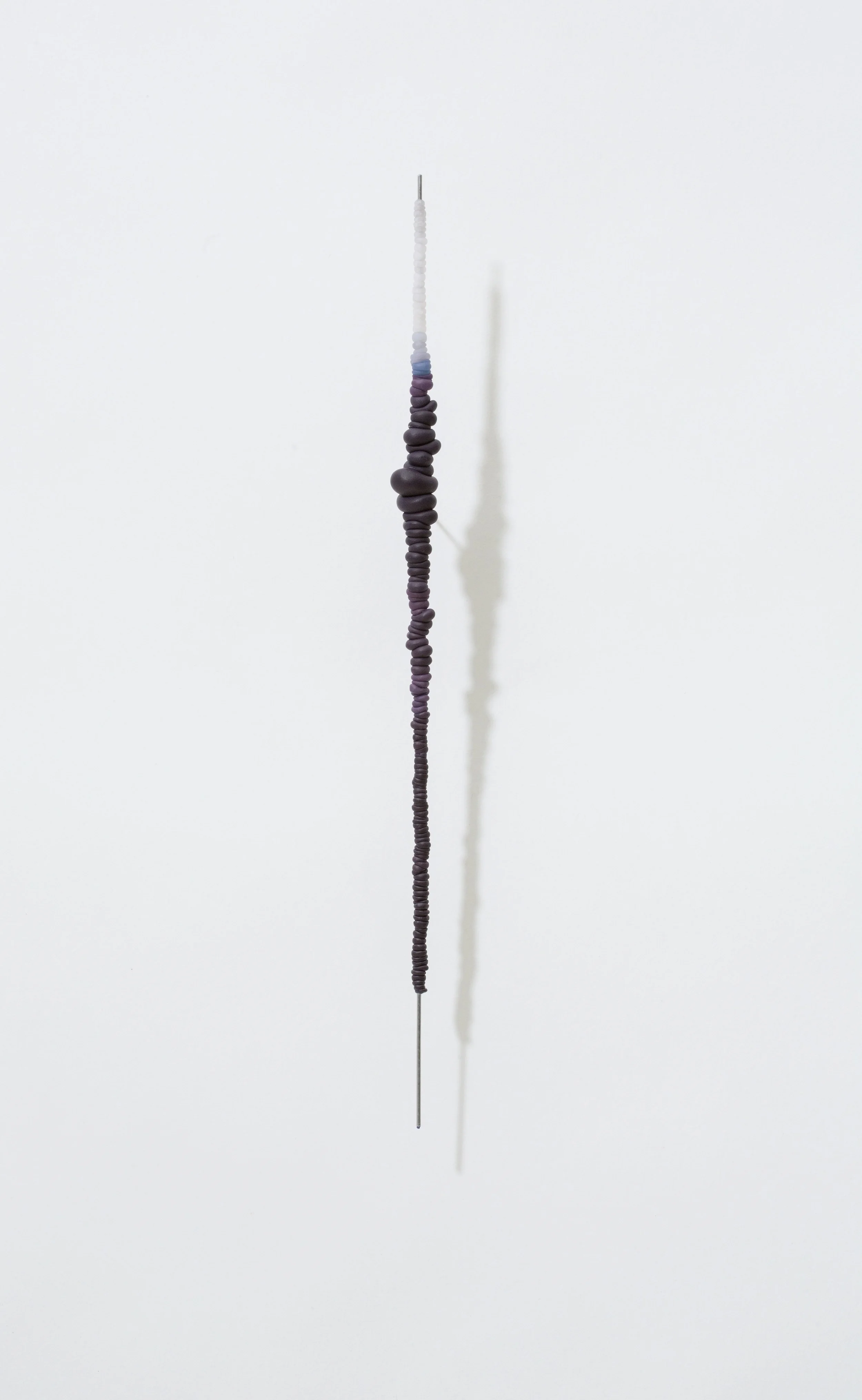  Less Indigo  2015 | polymer, ink, aluminum rod  12” X 3/8” X ¼” 