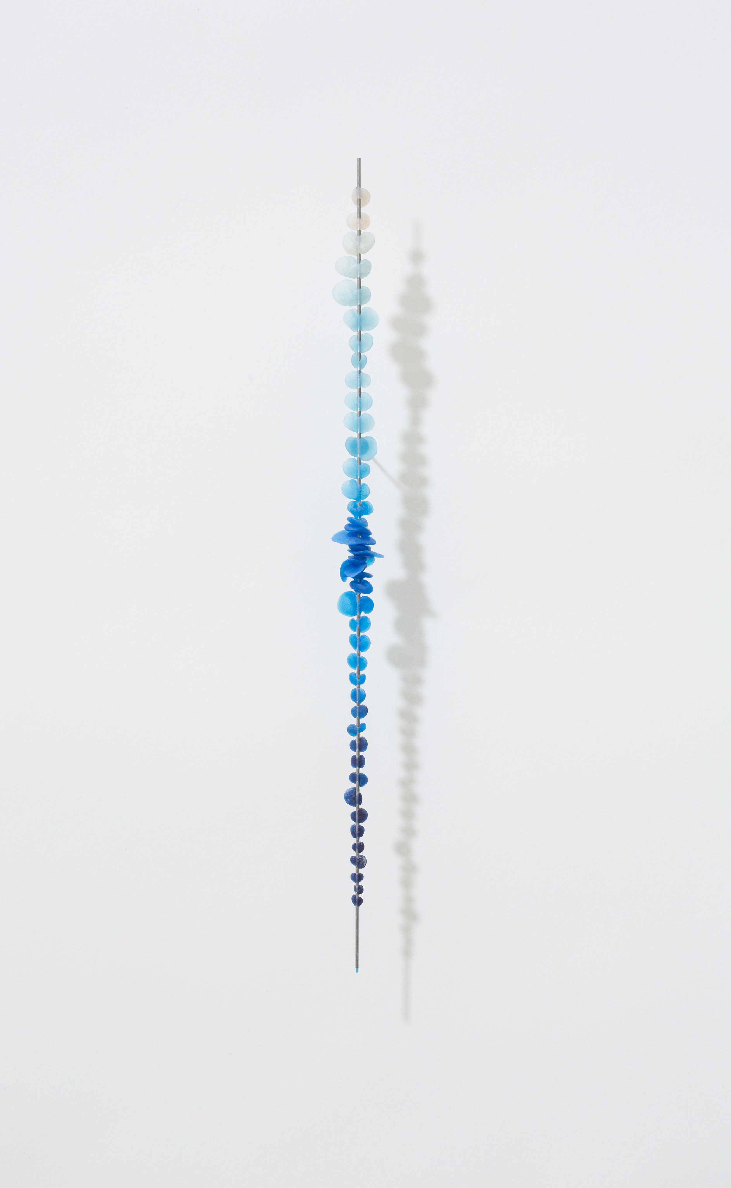  Pacific Blue  2015 | polymer, ink, aluminum rod  12” X 5/8” X ½” 