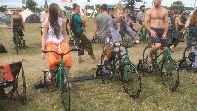 Big Bicycle Phone Charger / Disco at Shambala 2015