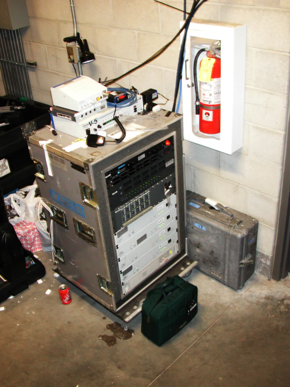 The remote dial-up located across the stadium from the main control room, interconnected with twenty-five pairs of balanced RTS cables. This system was designed by Keith Hall and David Brand from Intercom Specialties for the SLC Olympics.