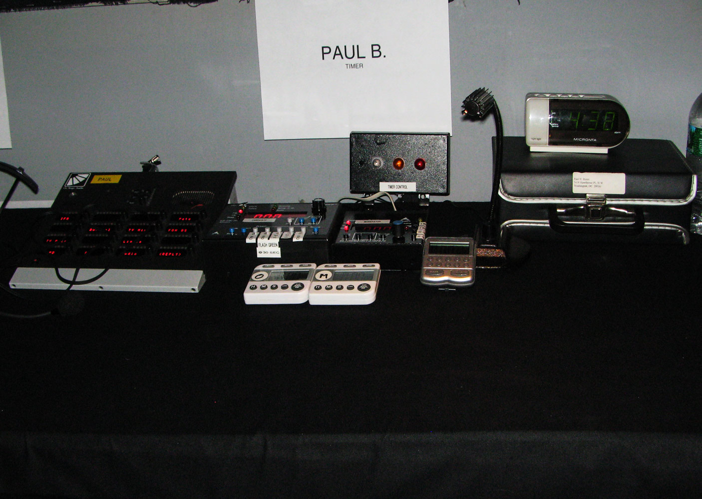 Timing lights control center