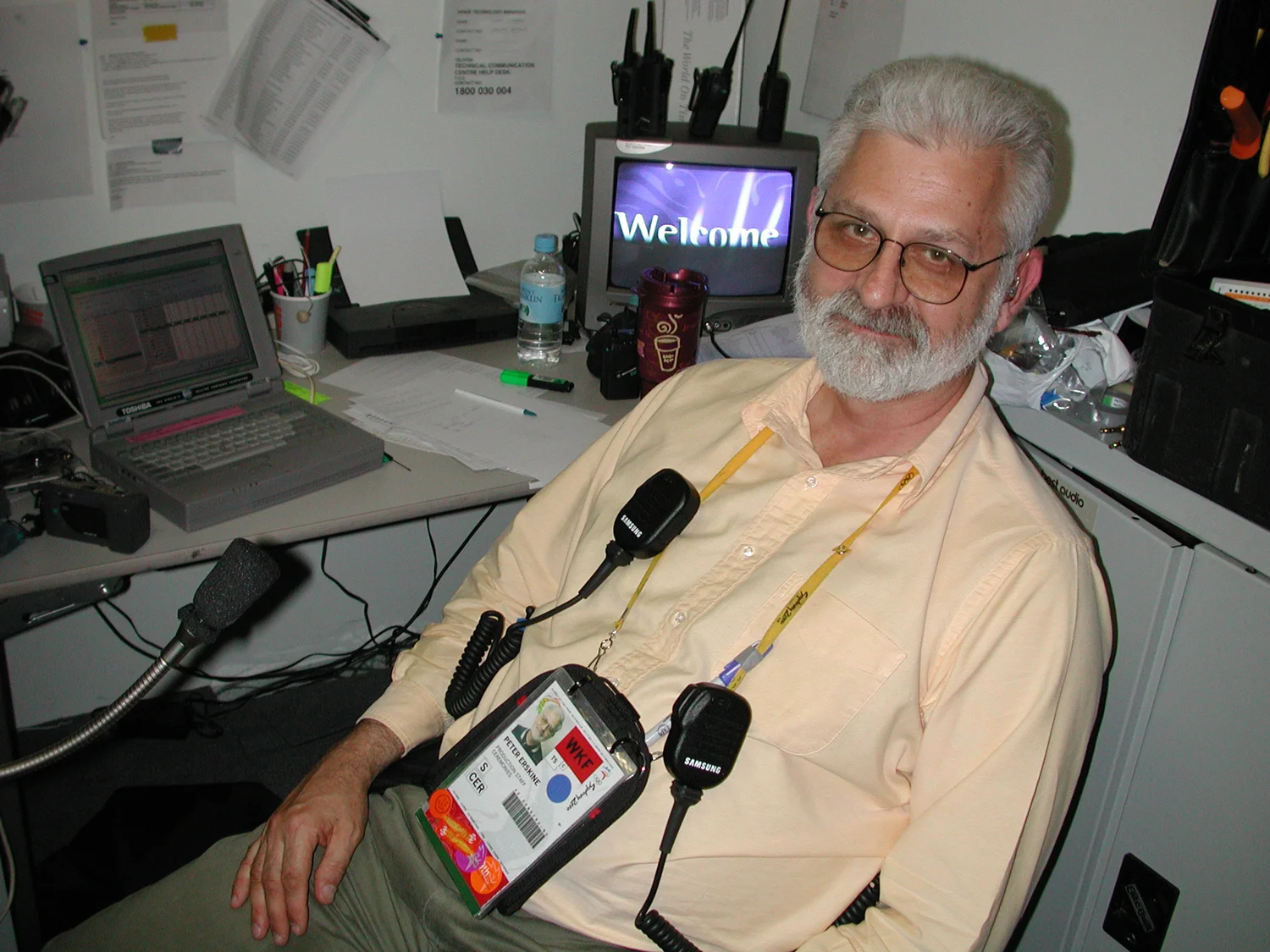 Pete Erskine relaxes as the show takes care of its self.