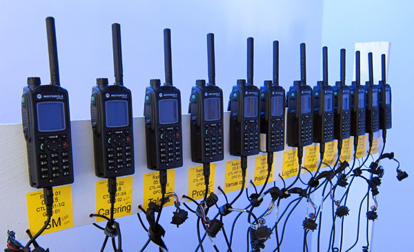 Interface of the Tetra Radios to the Riedel system. Analog audio was interfaces from the Artist system and GPO triggers were used to activate the radio transmit.