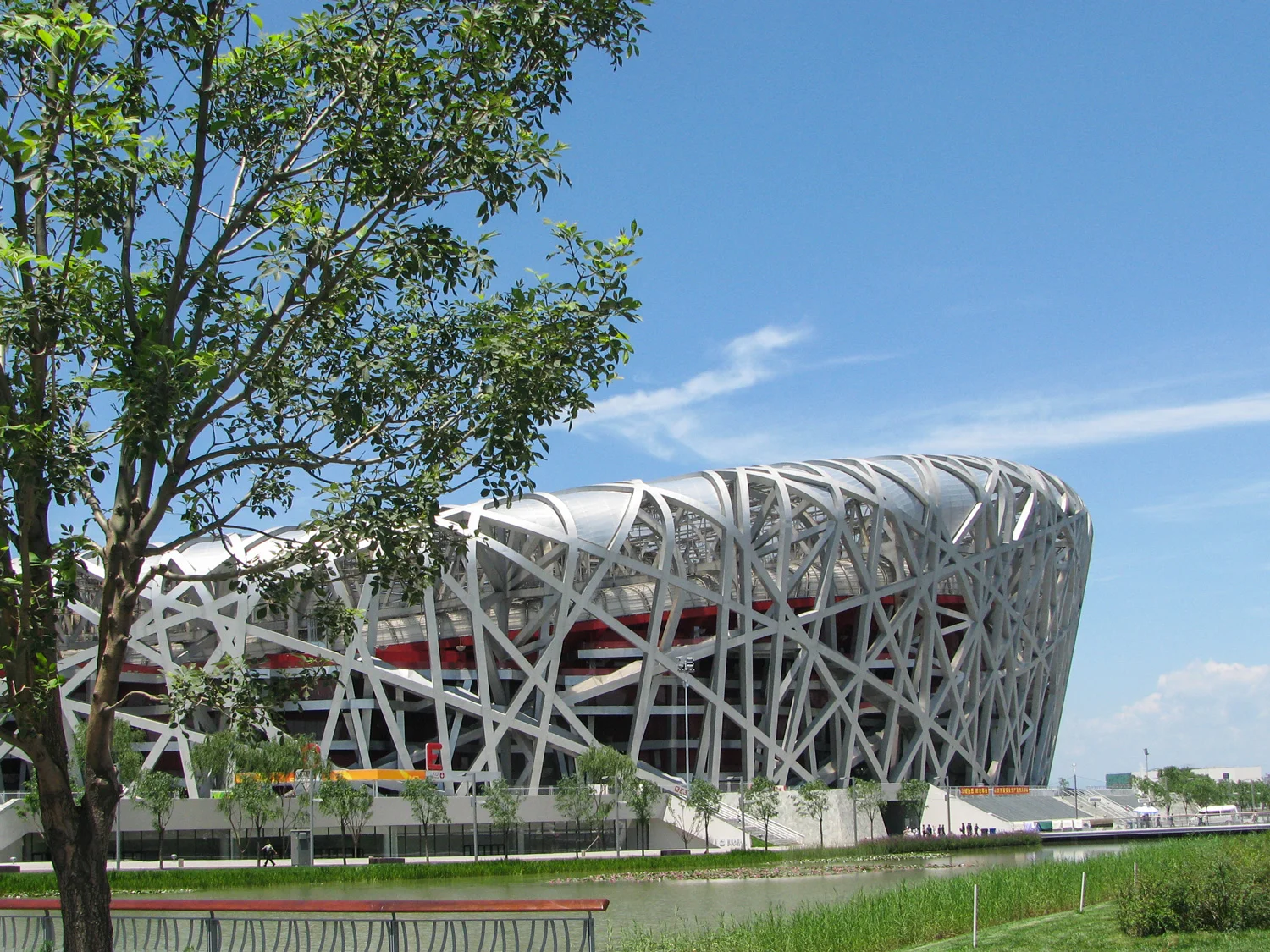 Birds Nest Stadium. This was what we saw on our walk to work each day.