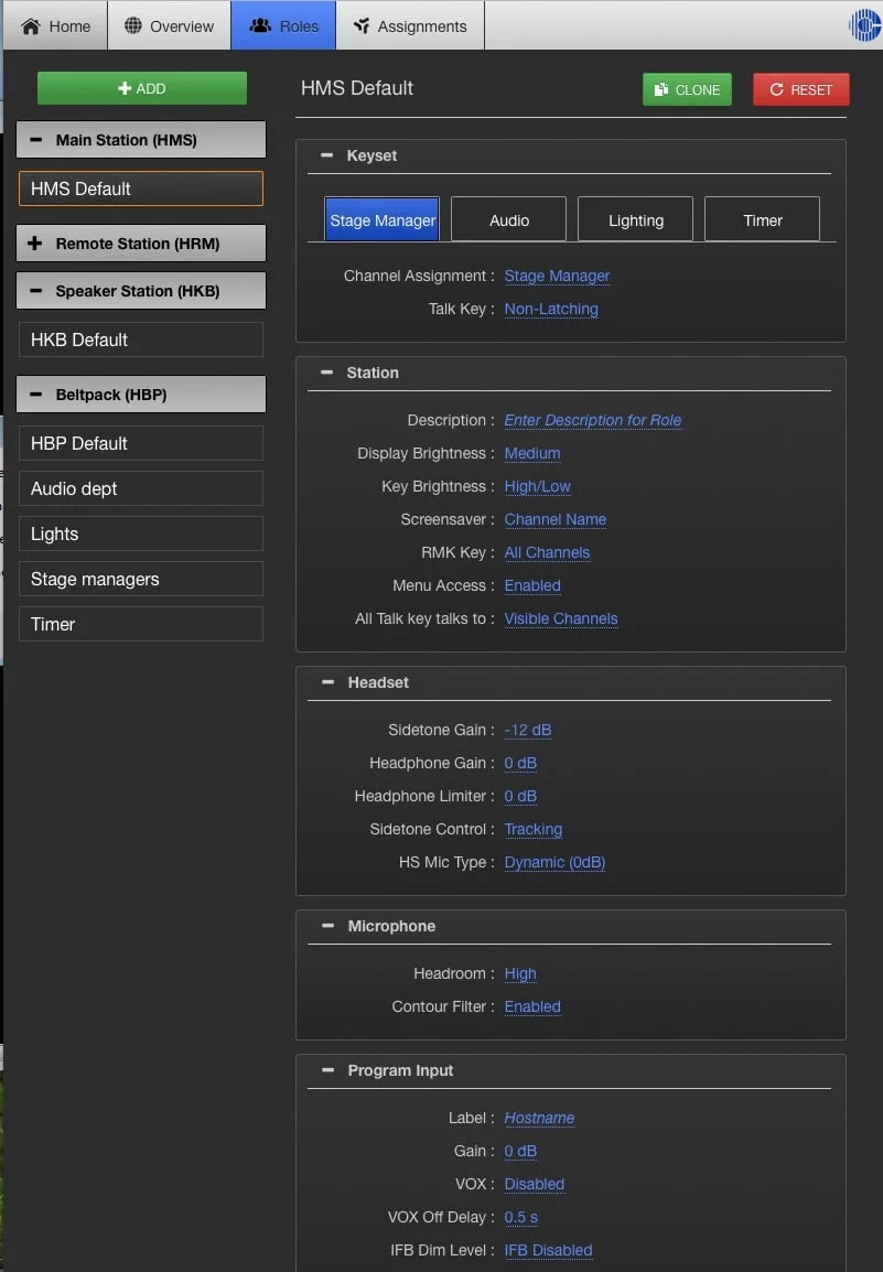 This is the Base default settings. There are more settings below like GPIO and expansion port type assignments.