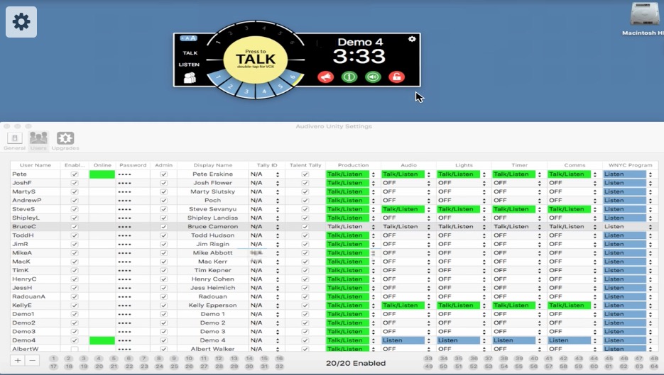 Unity Intercom Interface 