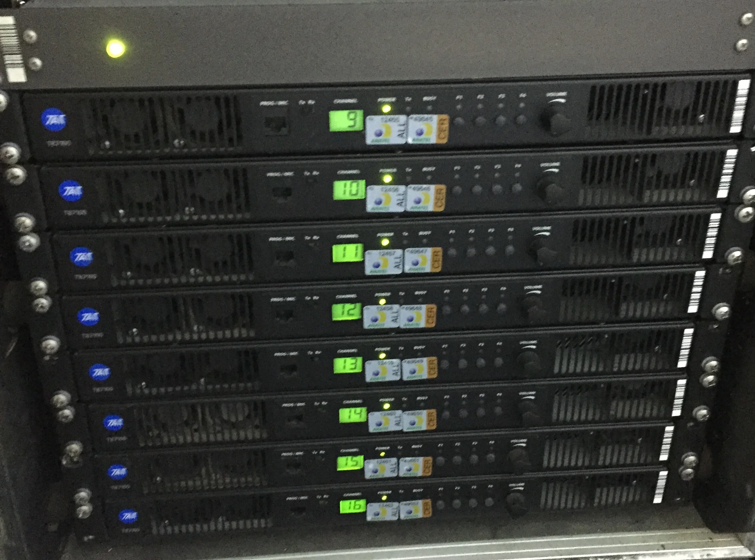 TAIT radios were used for the semi duplex repeaters.