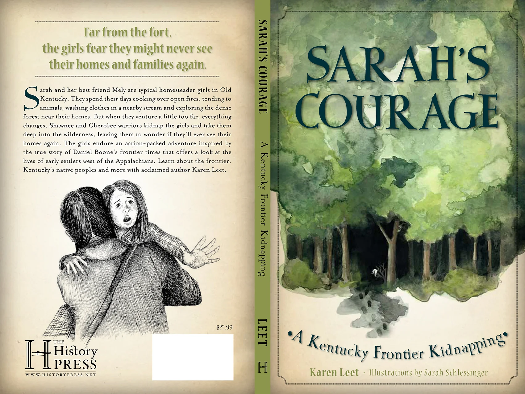 'Sarah's Courage': Cover and Interior Illustrations