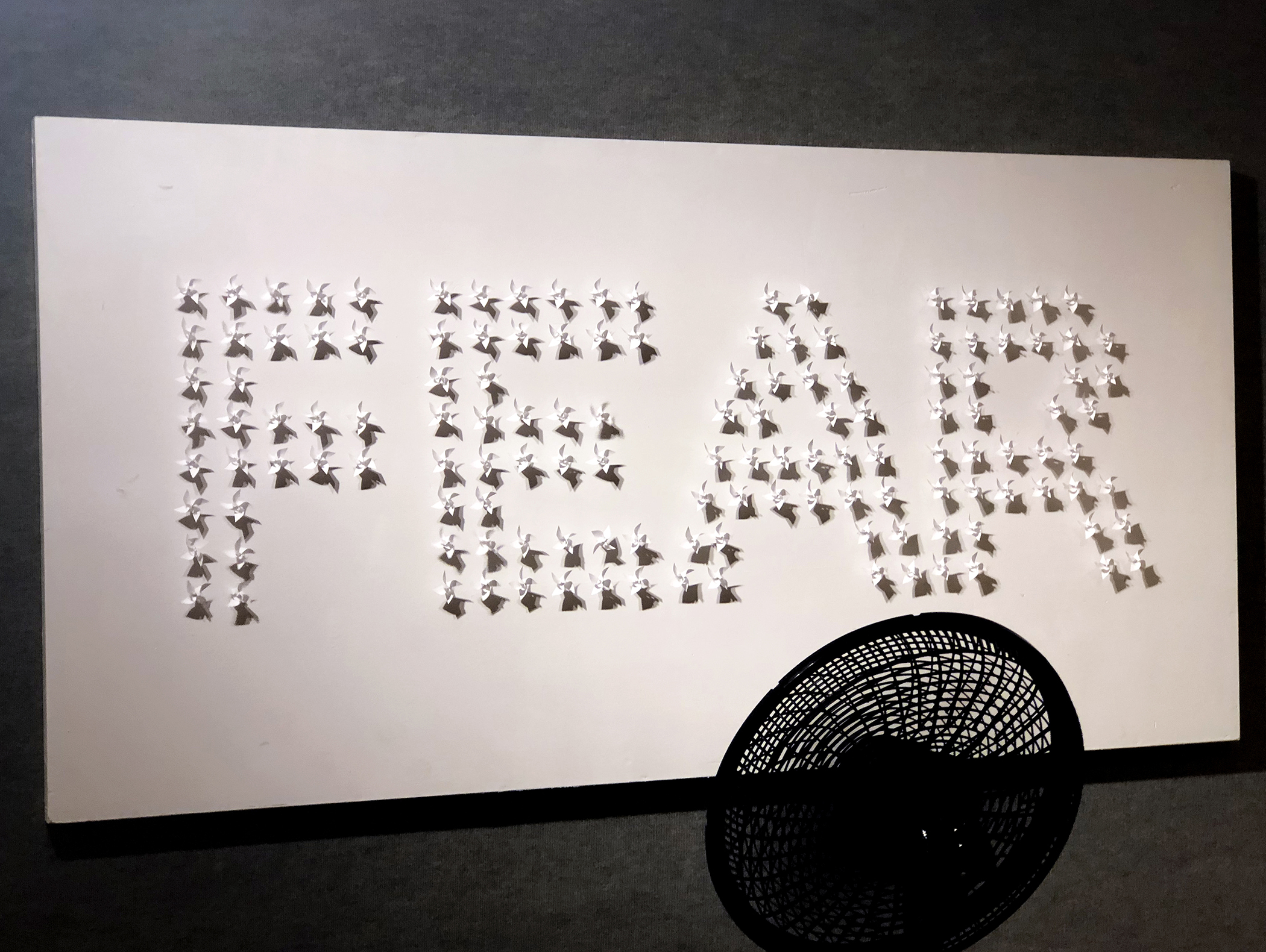 'FEAR', an installation by Shoba (Nebojša Šerić), re-created onsite for 'Proof of Existence' at Western Kentucky University