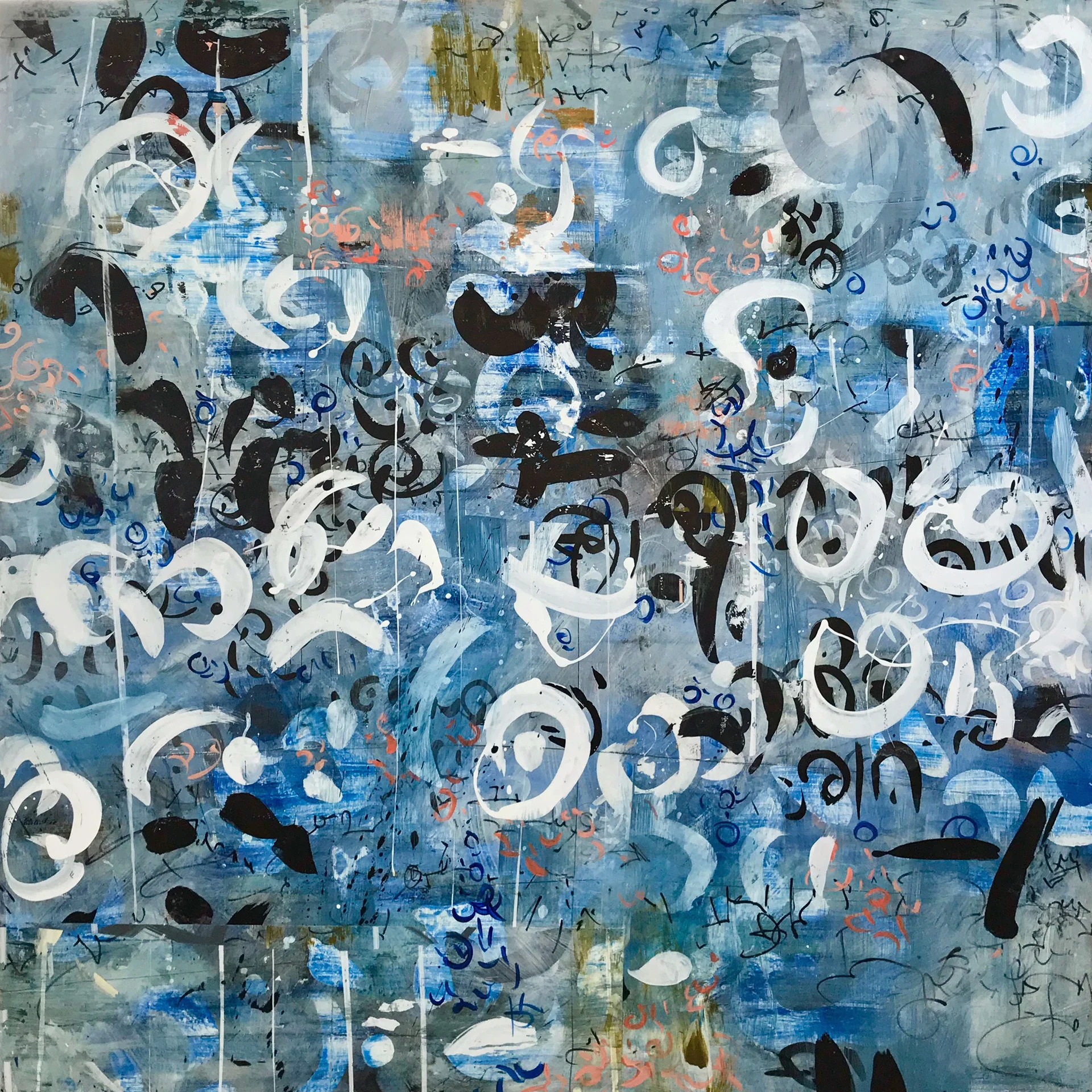 Mare Insularum, 48" x 48".