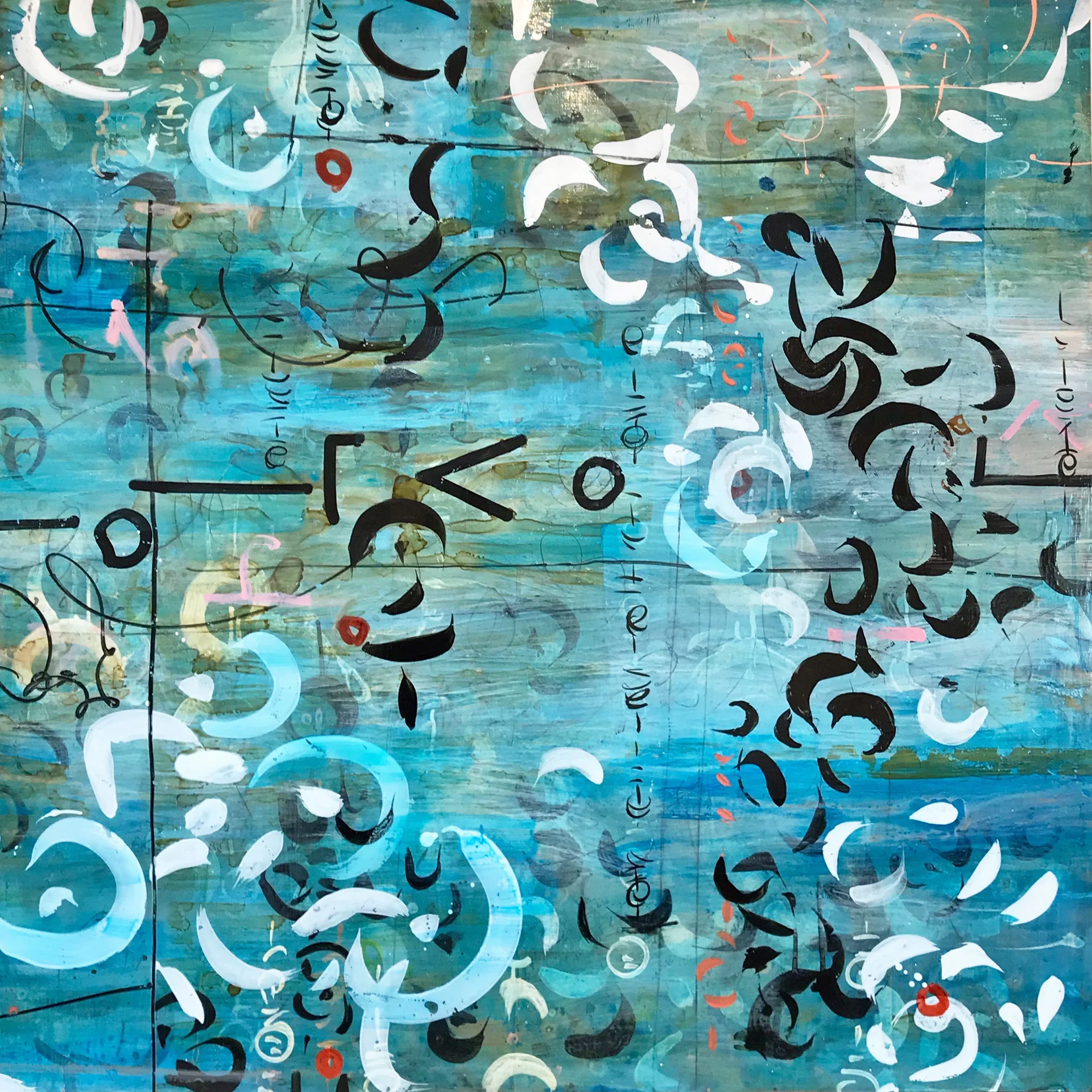 Mare Nubium, 40"x40".