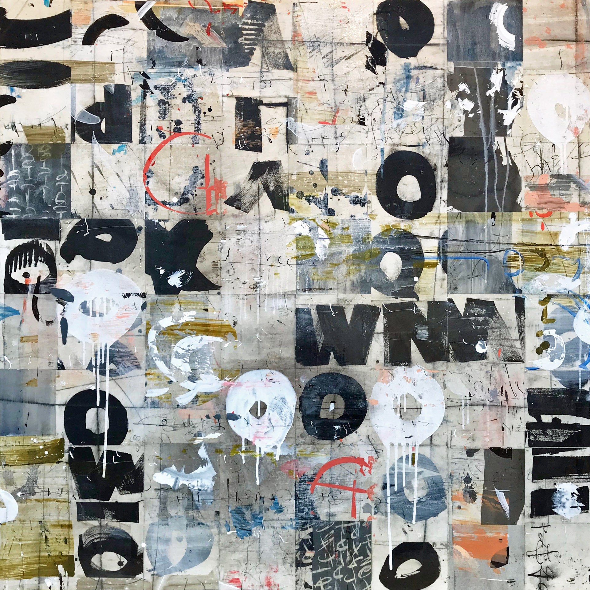 Hexagram XIII, 40"x40". SOLD.