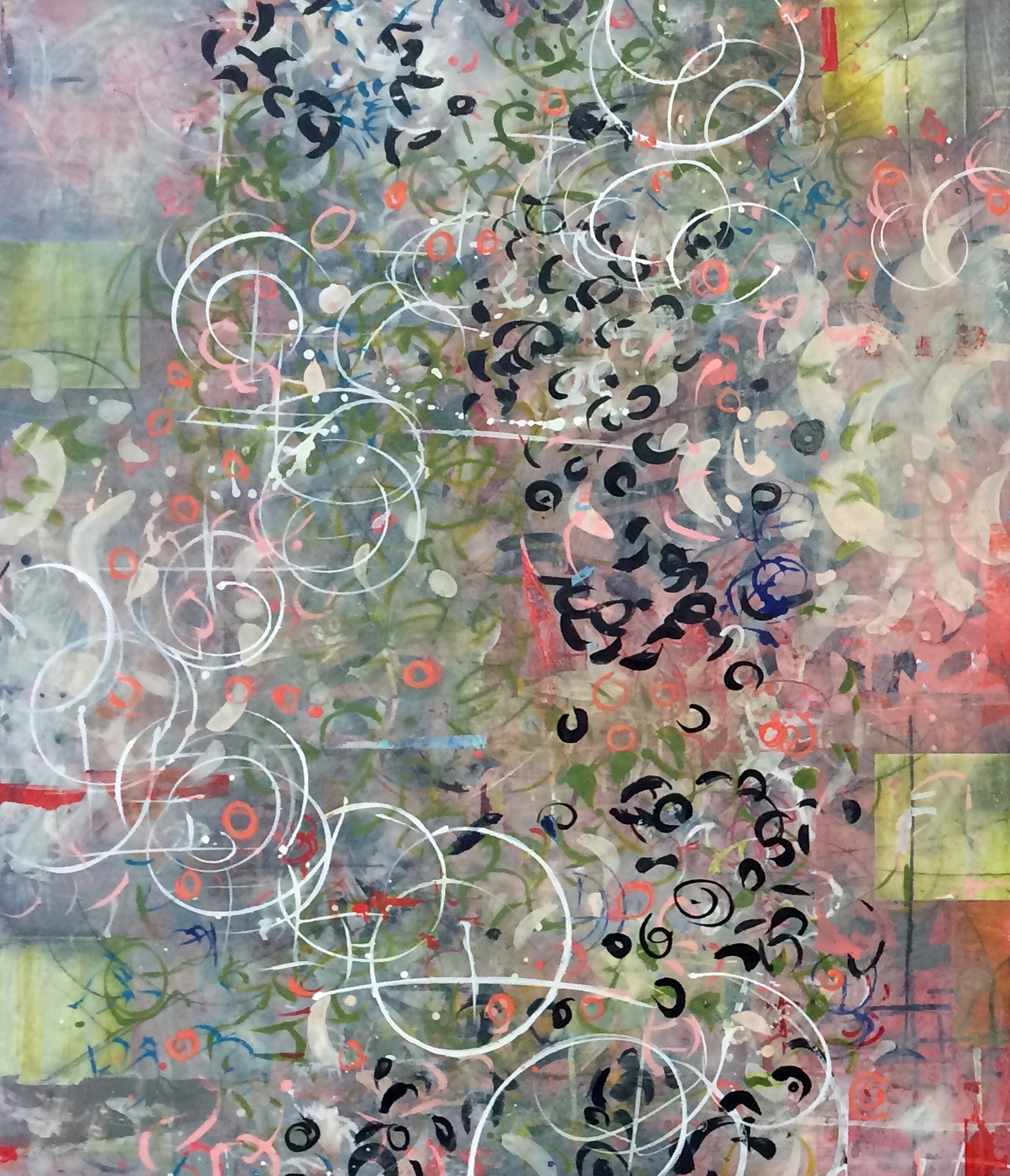 Blooming Jardin, 42" x 36", 2017.