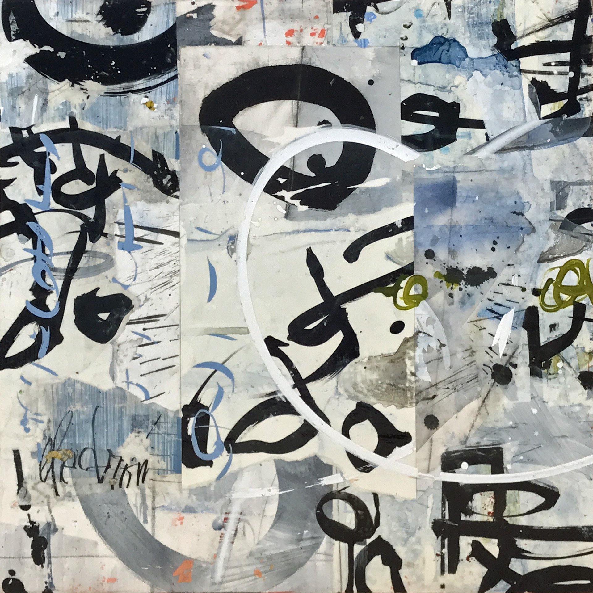 Blue Notebook I, 20" x 20".